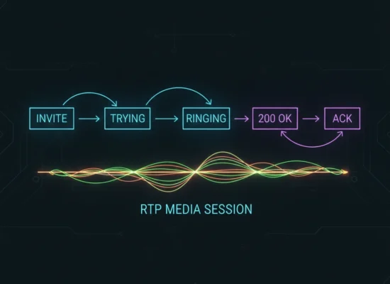 SIP call flow from INVITE to 200 OK and RTP media session